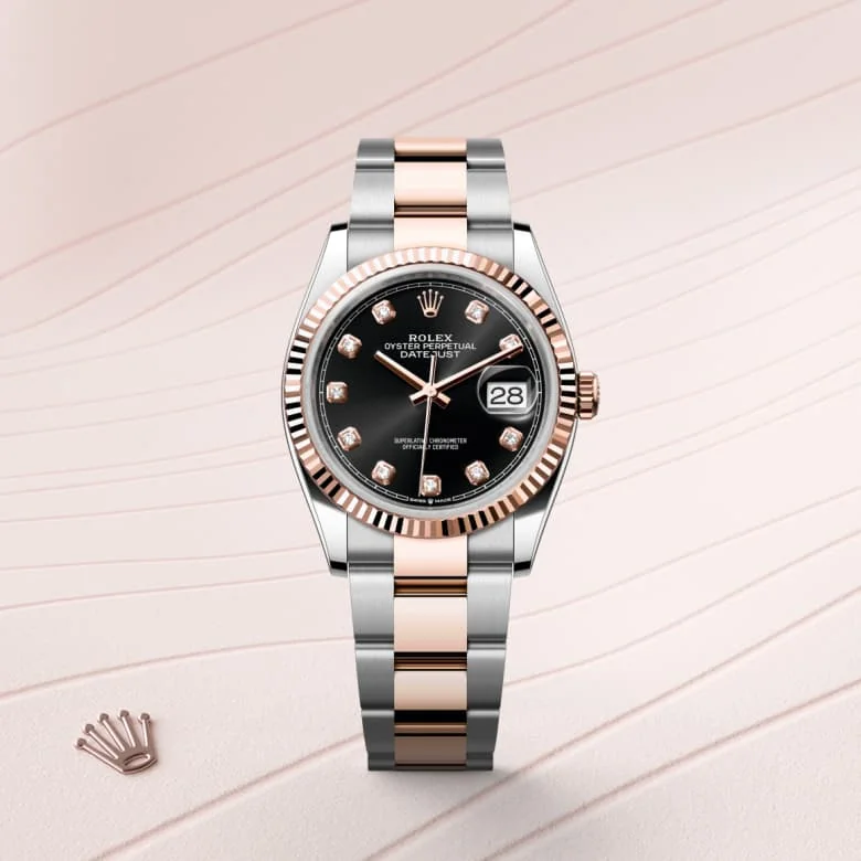 Rolex Datejust in Everose Rolesor - combination of Oystersteel and Everose gold, M126231-0020 - Schiffman's Jewelers