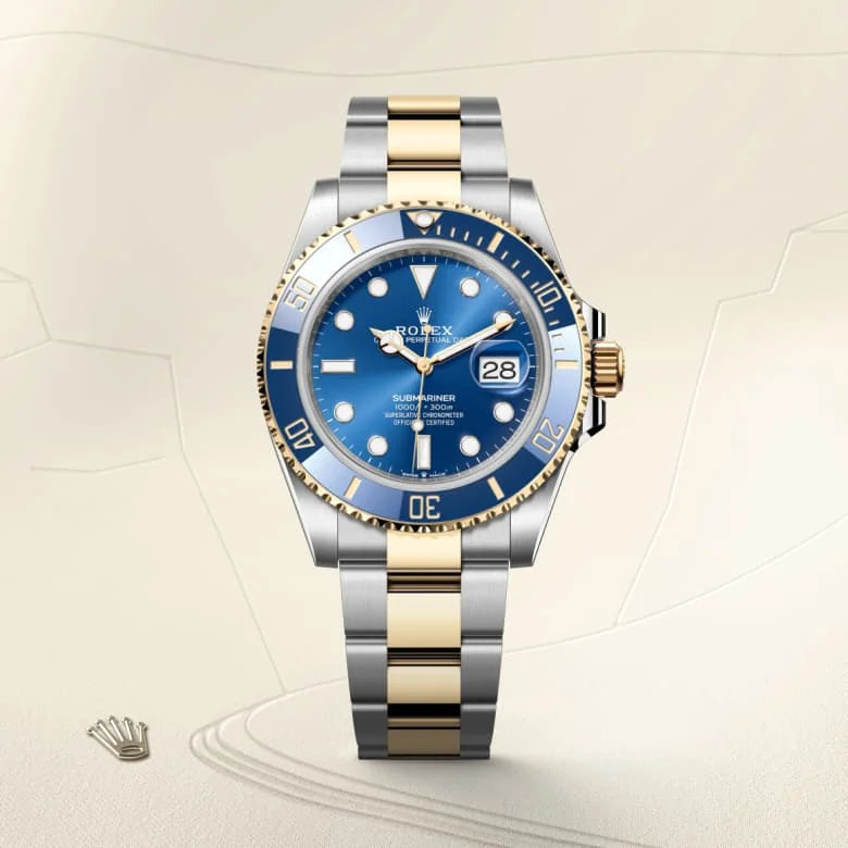 Rolex Submariner in Yellow Rolesor - combination of Oystersteel and yellow gold, M126613LB-0002 - Schiffman's Jewelers