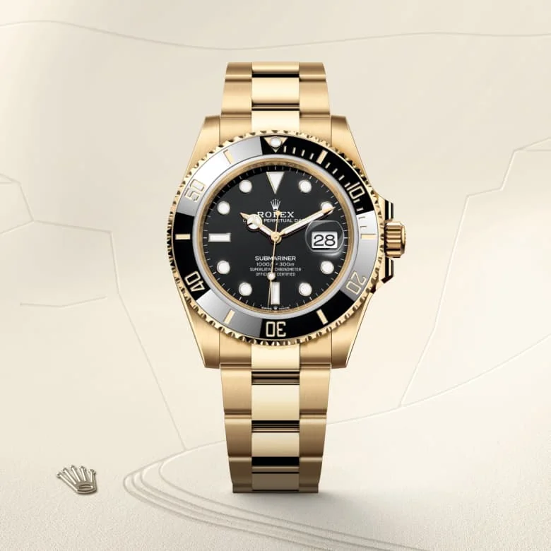 Rolex Submariner in 18 kt yellow gold, M126618LN-0002 - Schiffman's Jewelers