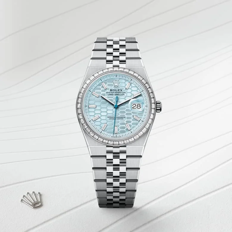 Rolex Land-Dweller in Platinum, M127286TBR-0001 - Schiffman's Jewelers