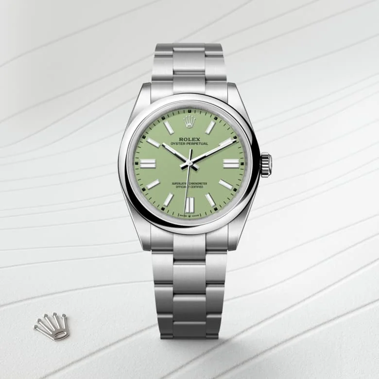 Rolex Oyster Perpetual in Oystersteel, M134300-0006 - Schiffman's Jewelers