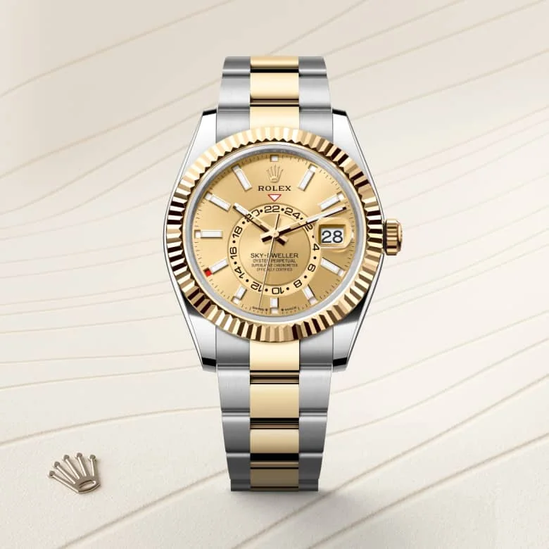 Rolex Sky-Dweller in Yellow Rolesor - combination of Oystersteel and yellow gold, M336933-0001 - Rolex Boutique Palo Alto