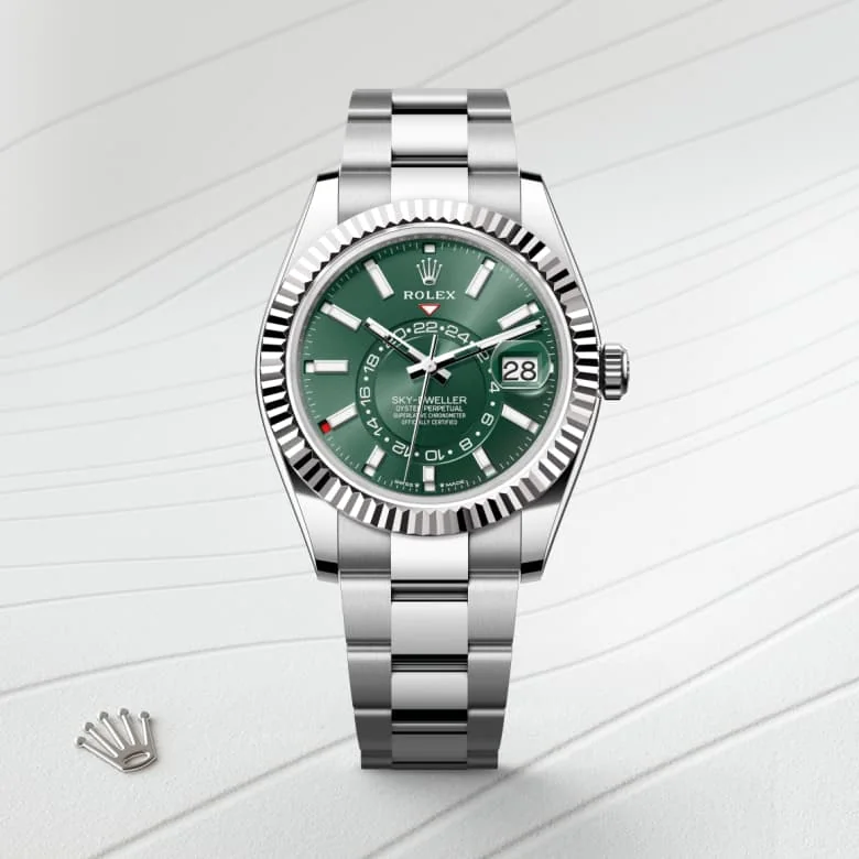 Rolex Sky-Dweller in White Rolesor - combination of Oystersteel and white gold, M336934-0001 - Walters & Hogsett