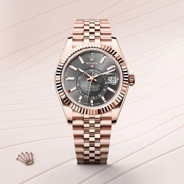 Rolex Sky-Dweller in 18 kt Everose gold, M336935-0008 - Rolex Boutique Palo Alto